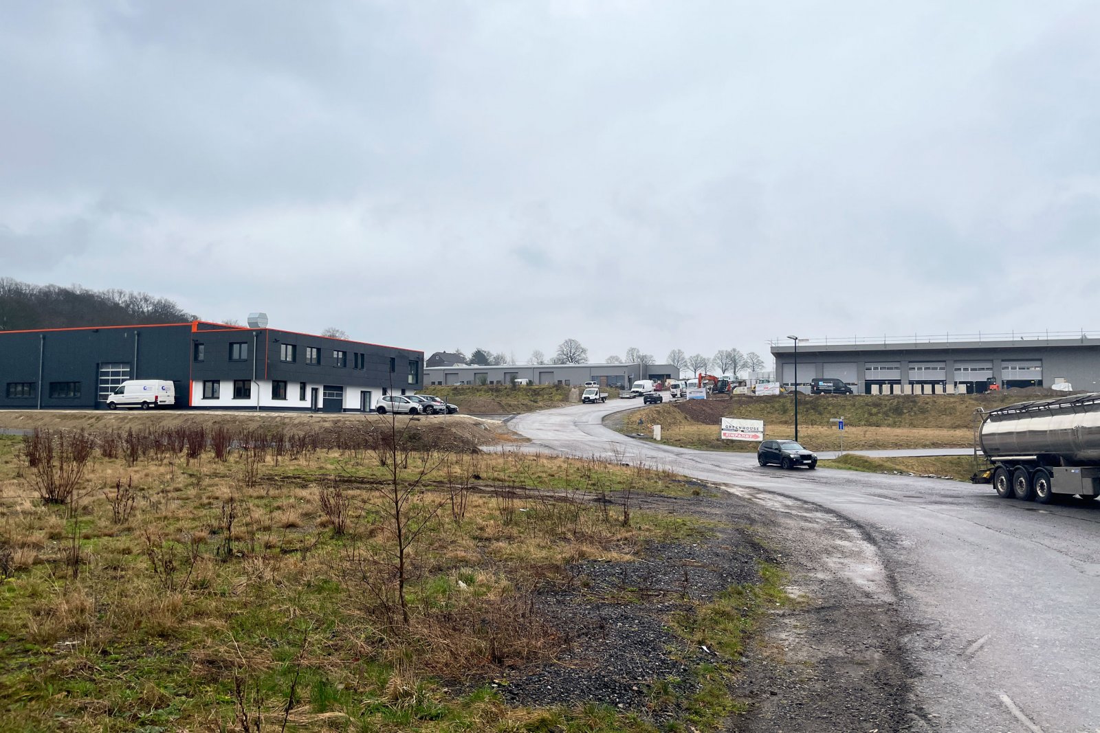 Gewerbegebiet im Bau in Hückeswagen