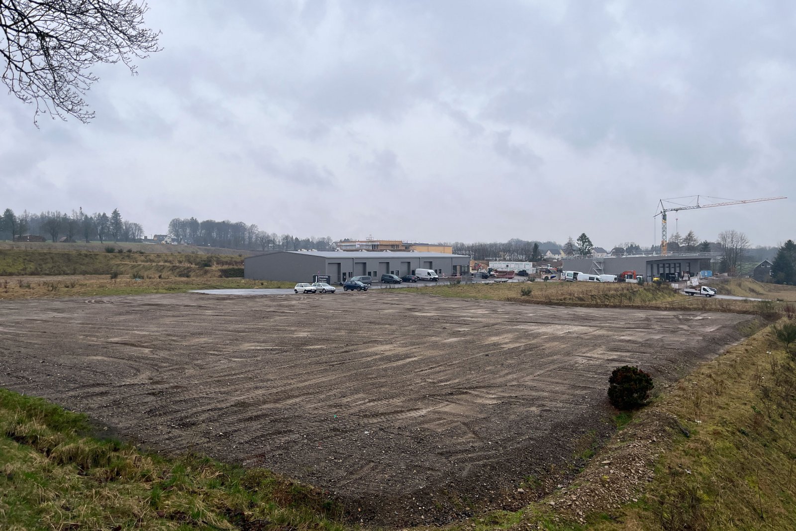 Gewerbegebiet im Bau in Hückeswagen
